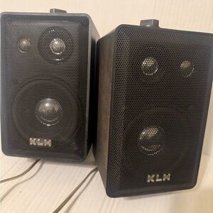 KLH Linear Dynamics Model 403 Bookshelf Speakers (Pair) 6 Ohm 40 Watt Tested